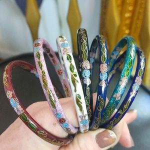 Set of 7 vintage cloisonne bracelets